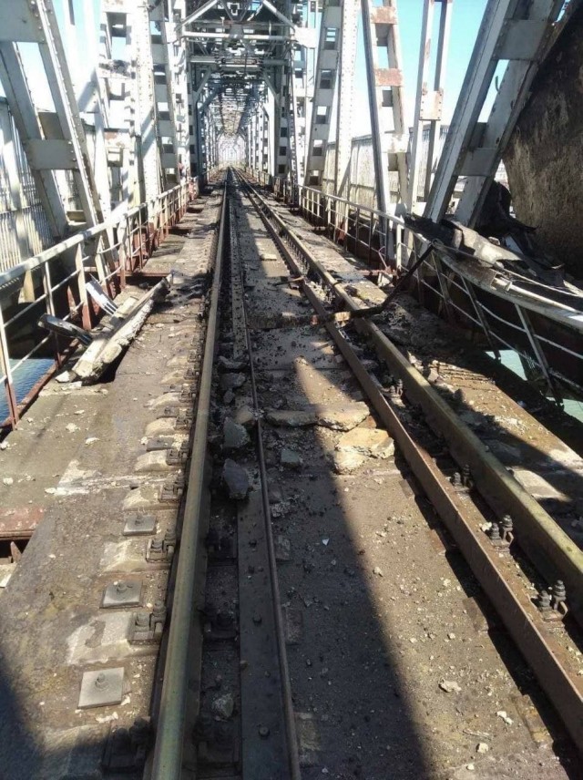 Мост в Затоке Одесская область повреждён  ракетным ударом