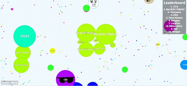 Симулятор жизни: agar.io