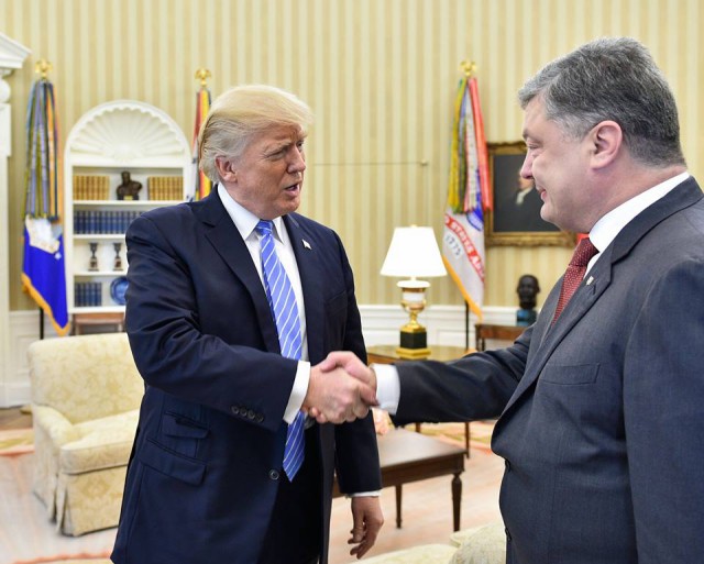 Дональд Трамп и Пётр Пороше́нко