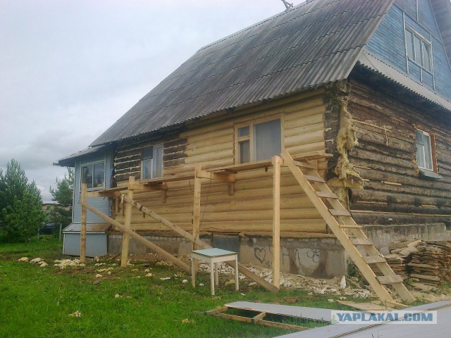Утепление альтернативное, шлифовка и покраска б.у домов.