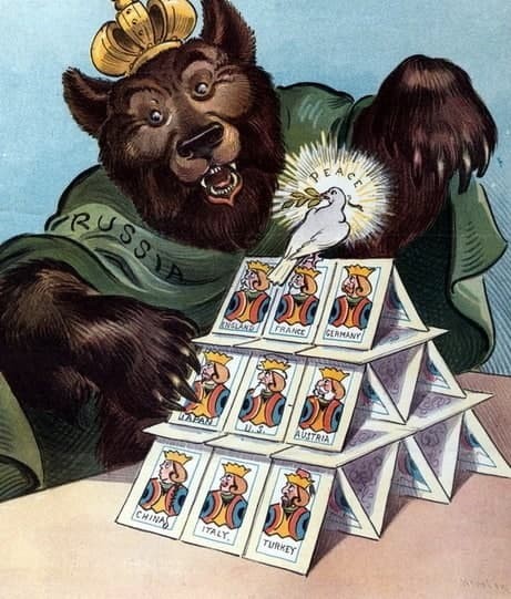 США - 100 лет назад. Оскорбительные карикатуры о России.