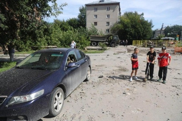 В Новосибирске взрыв трубы