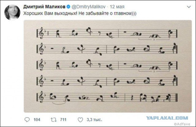 ТОП-15 самых ироничных твитов Дмитрия Маликова