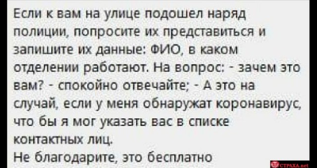 Штраф за нарушение режима самоизоляции