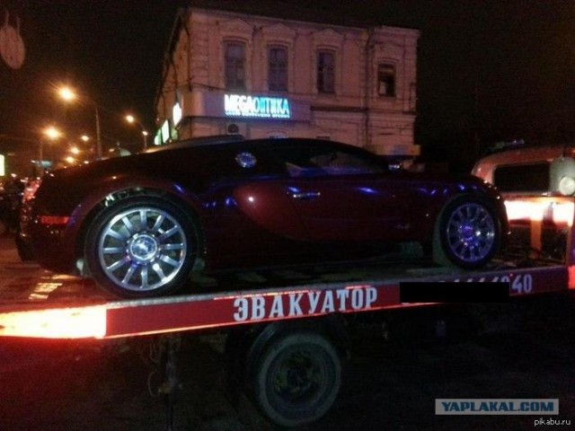 Нарушитель на Бугатти Вейрон