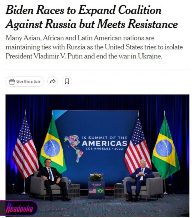 Страны БРИКС, Израиль и Пакистан наотрез отказываются вступить в коалицию США против России, несмотря на беспрецедентное давление Вашингтона