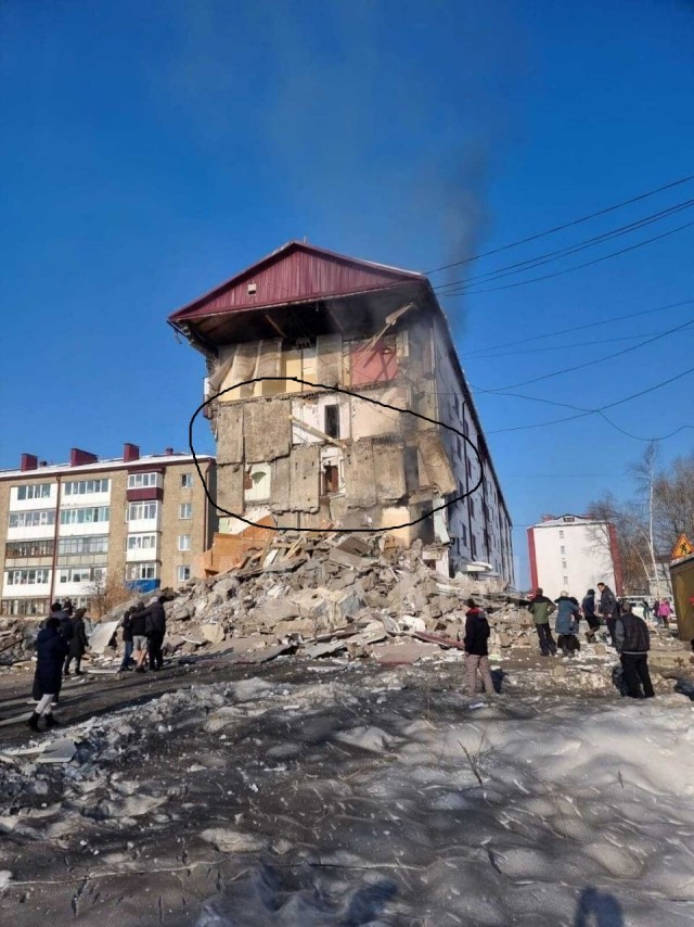 Взрыв газа в доме на Сахалине