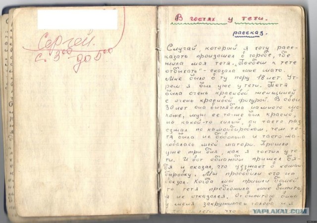 Записная книжка неизвестного зека (+18)