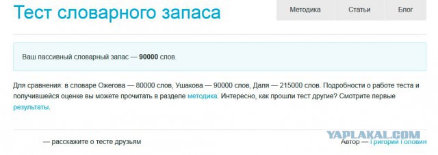 Хотите узнать свой словарный запас?