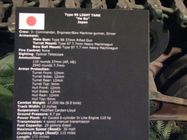 Японские танки периода Второй мировой войны