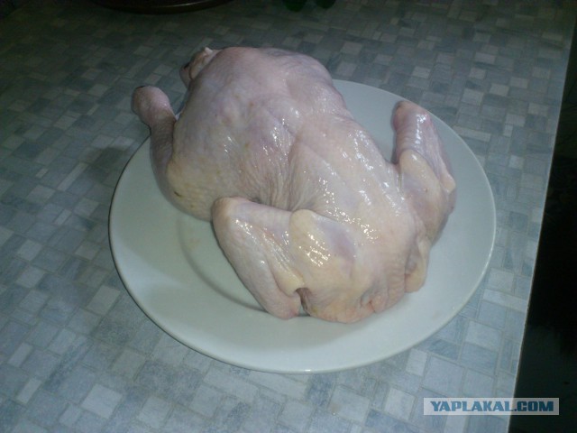 Котлета куриная, запеченная, с картохой, ужин!