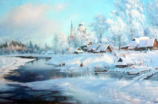Зима в картинах русских художников