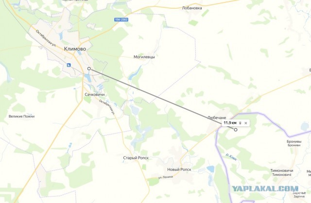 Список пострадавших от обстрела в Климово: