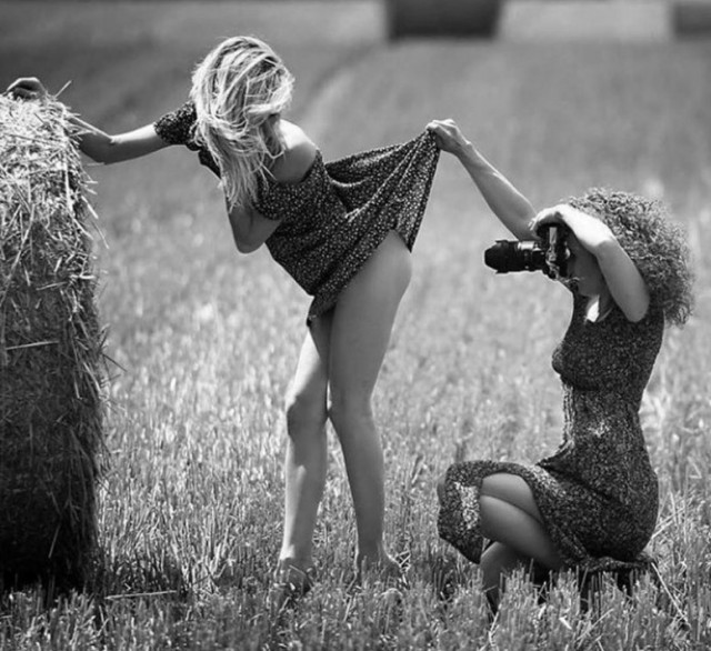 Ленка, я уже позирую, давай фоткай