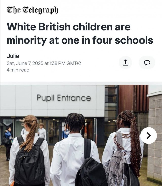В 72 британских школах нет ни одного белого британского ученика