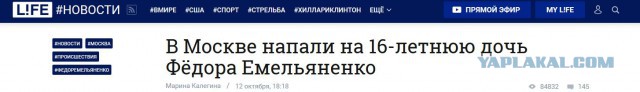 СМИ сообщили о нападении на дочь Федора Емельяненко