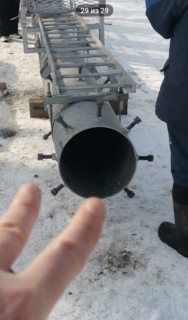 Установка лопасти ветряка