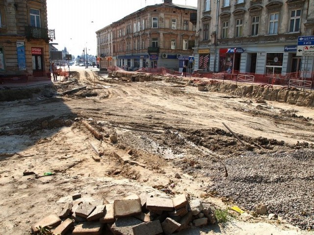 Грандиозный ремонт улицы во Львове