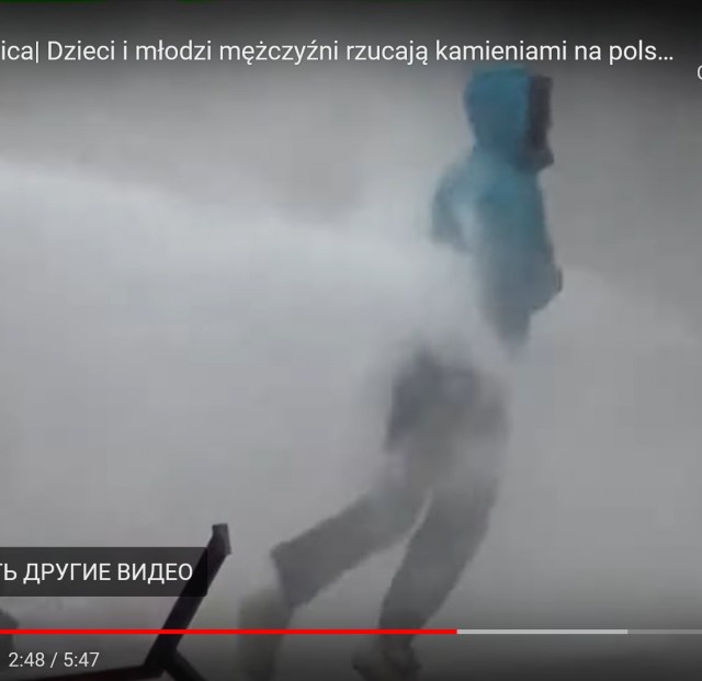 Видео от поляков с погранперехода Брузги