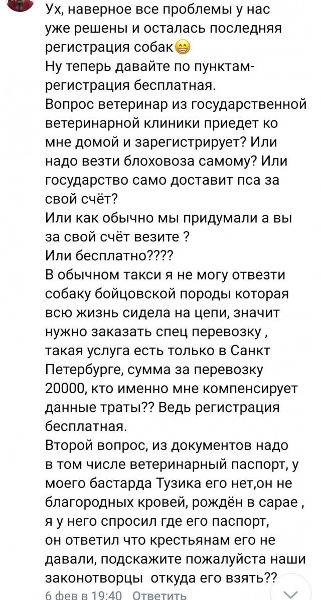 Обязательную регистрацию собак вводят в Подмосковье