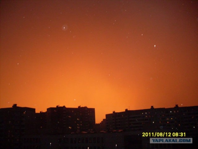 Желтое небо над Минском