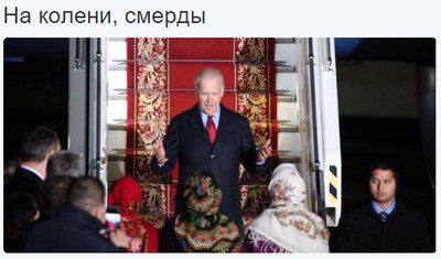 Прибытие Байдена в деревню дураков, видео