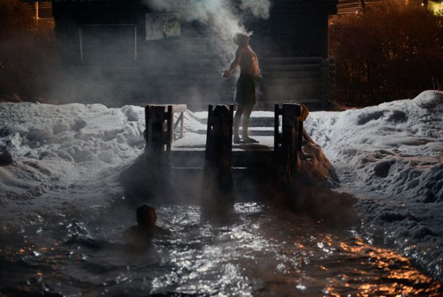 Полярная ночь в Мурманске