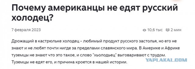 Про русские блюда, которые не имеют аналогов, и вызывают отвращение у иностранцев