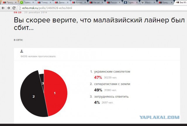 На сайте "Эхо Москвы" объявлено голосование