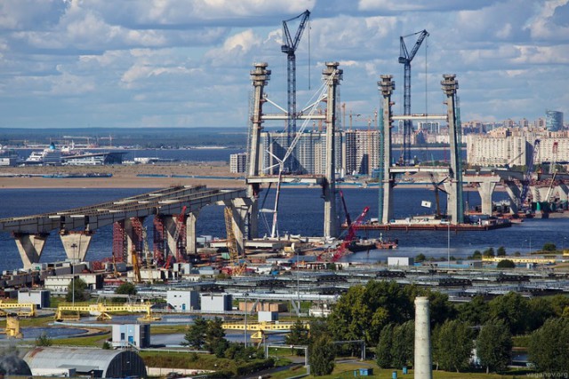 Строительство ЗСД в Петербурге.