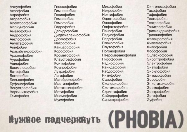 Названия различных болезней в картинках