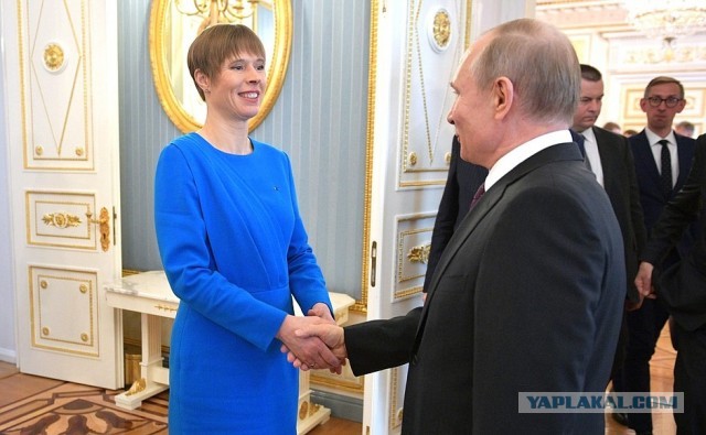 Президентка Эстонии под чем-то