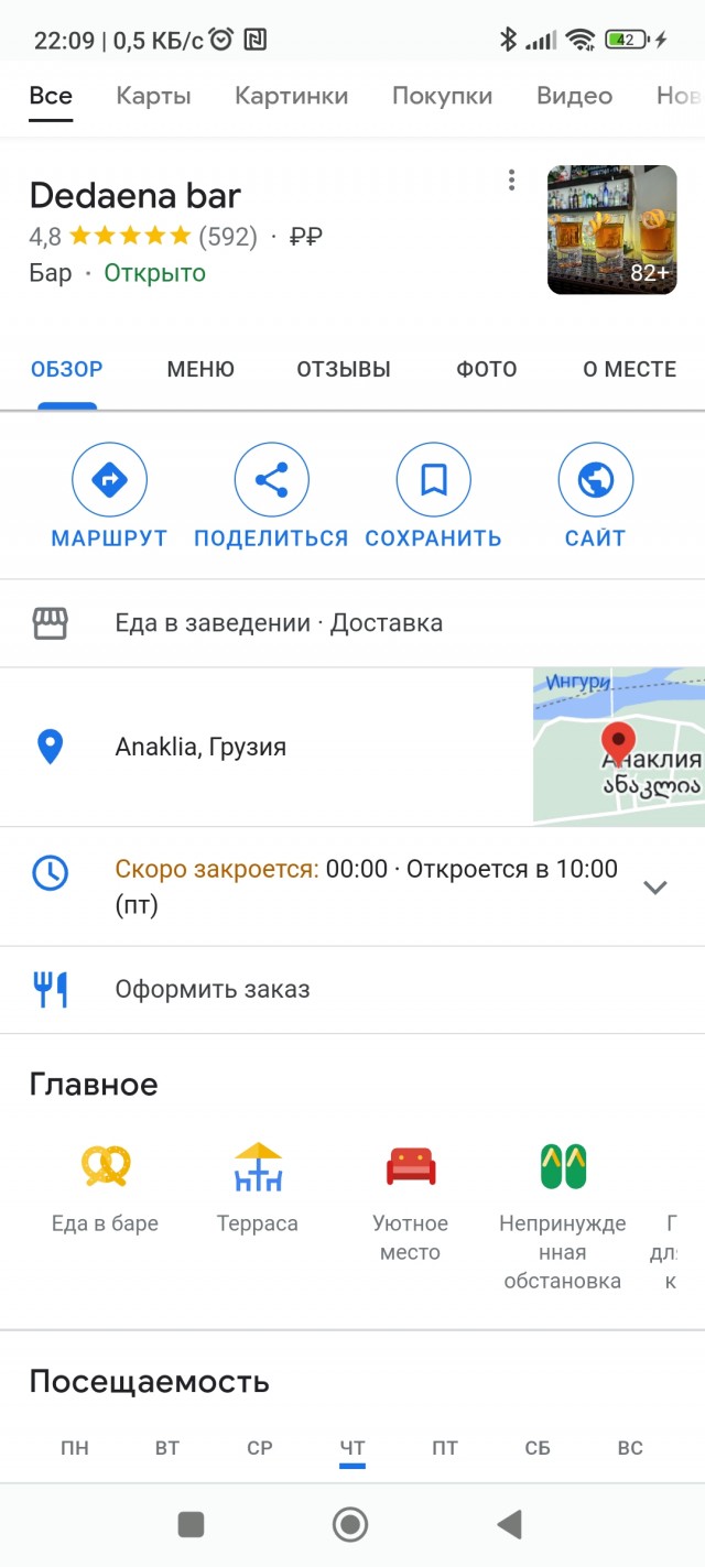 Россияне атакуют Dedaena Bar в Грузии из-за анкет на вход. Роняют рейтинг в Google, виня в русофобии