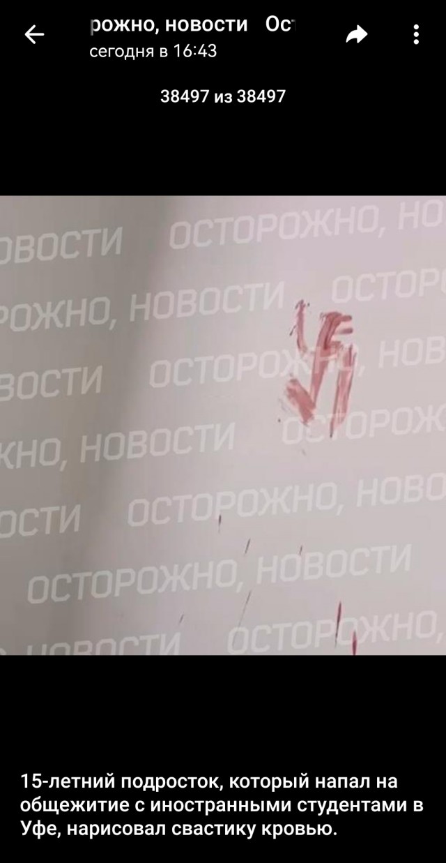 На общежитие для иностранцев напал 15-летний подросток. Он выкрикивал националистические лозунги, пытался ранить как можно больше студентов, а затем совершить поджог здания.