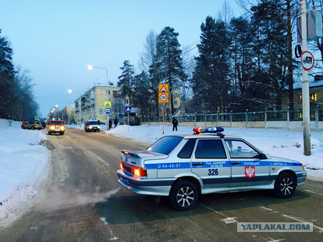 Взрыв на остановке в Ангарске 15 января