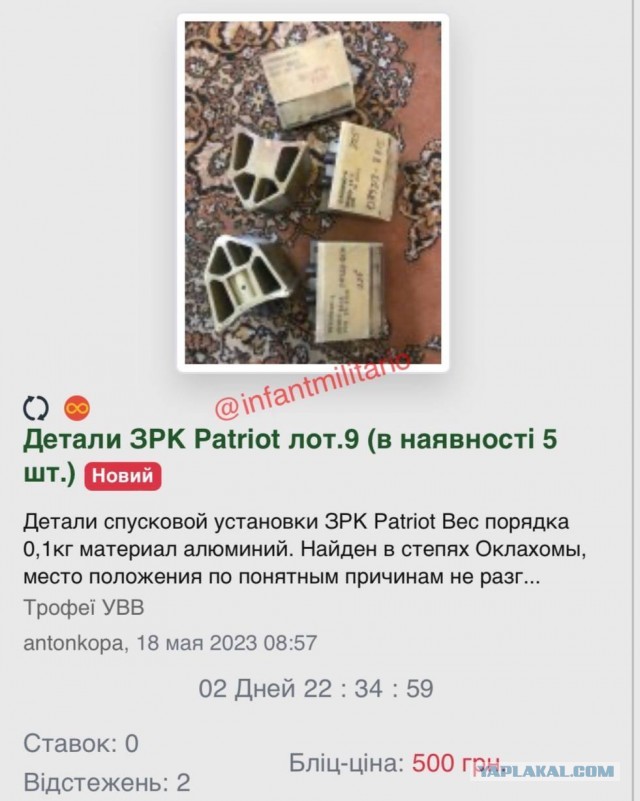 "Кинжал" 16 мая уничтожил в Киеве РЛС и пять пусковых установок ЗРК Patriot