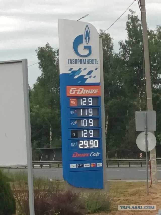 Цена на бензин Тула