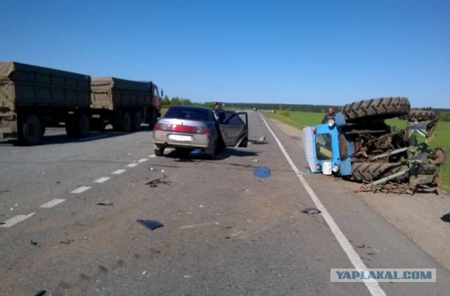 Мы на тракторе катались