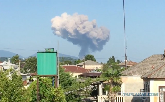 В Абхазии взорвался склад боеприпасов