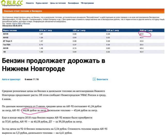 Про "Беларусь" и "В Украину"