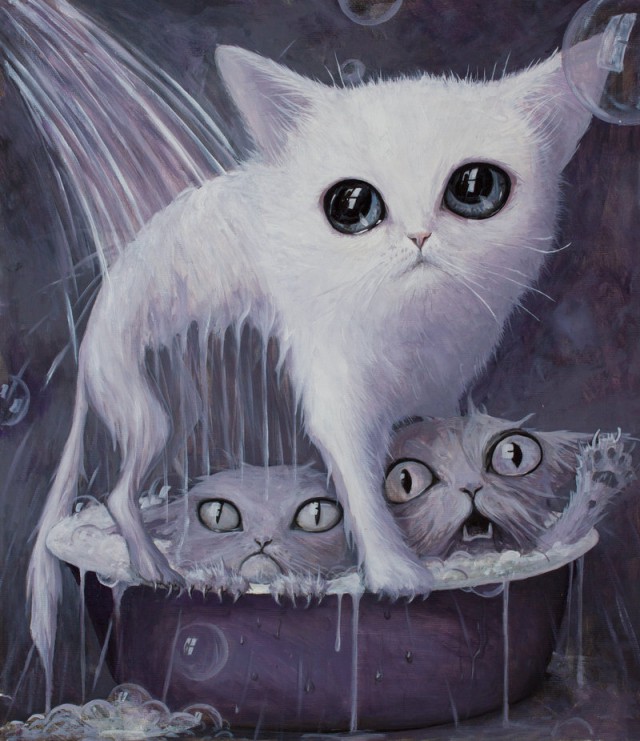 Рисованные киски