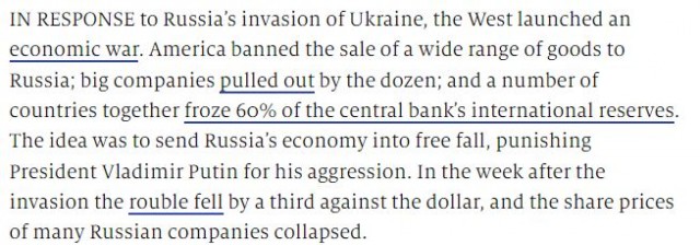 The Economist: Как поживает экономика РФ ?