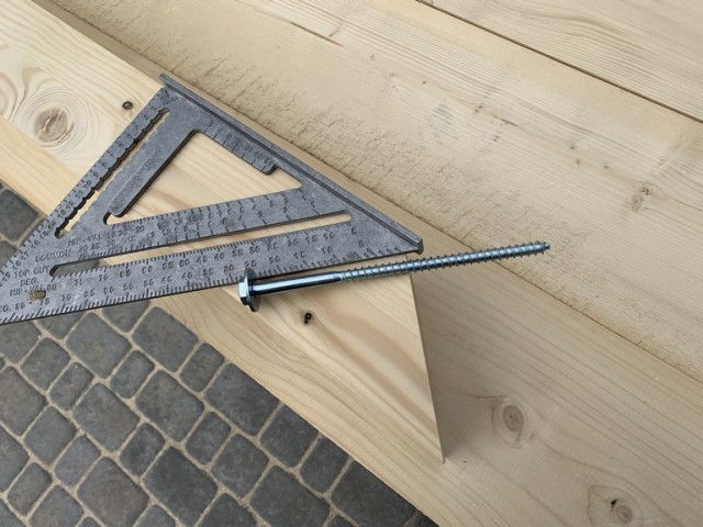 Навес для авто из бруса своими руками