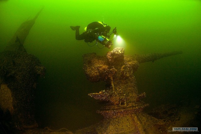 Подводный кусочек военной истории