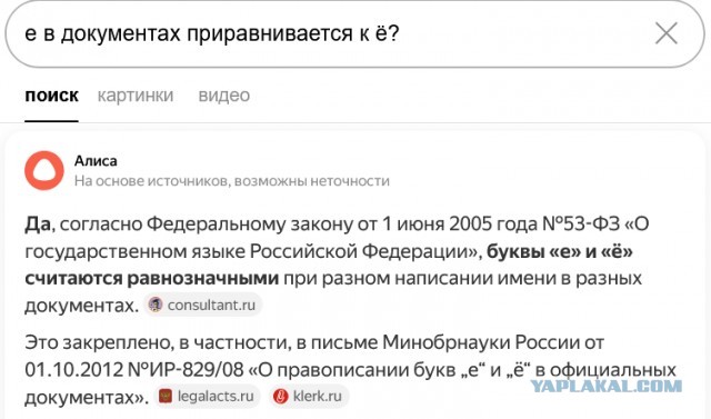 Про букву Ё
