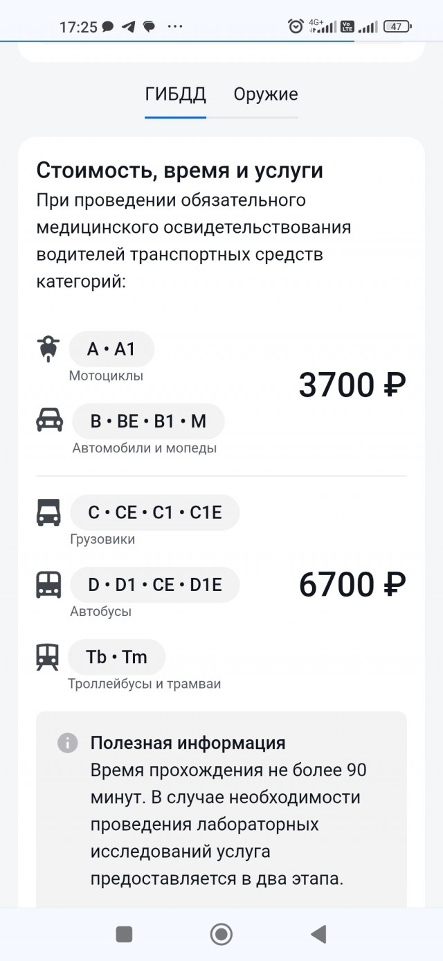 Прохождение медкомиссии