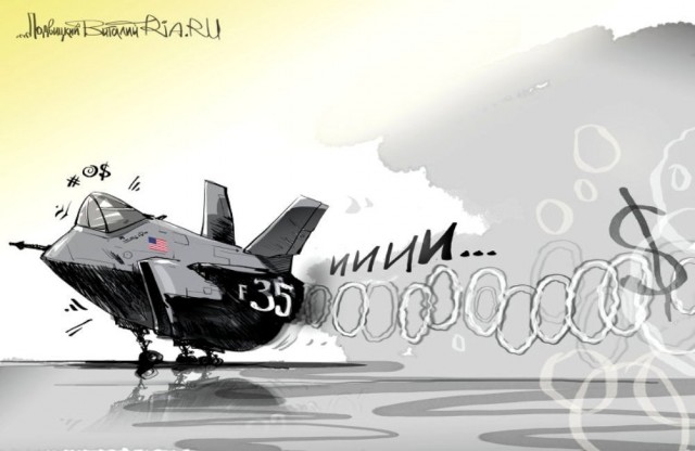 Истребитель ВМС США F-35B выстрелил в себя из пушки