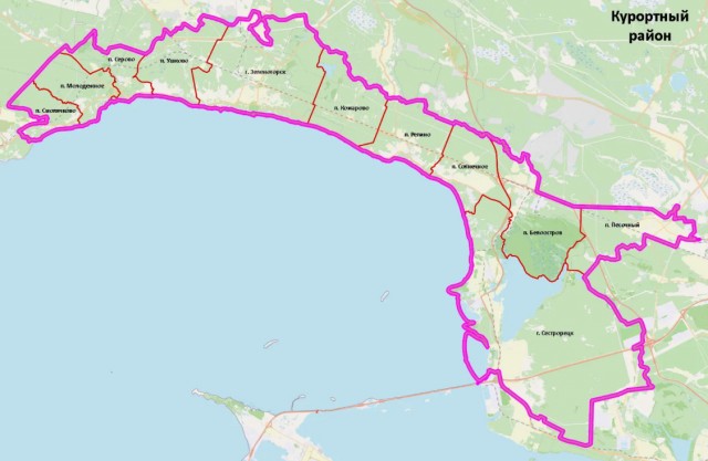 Пляж Сестрорецка в Петербурге
