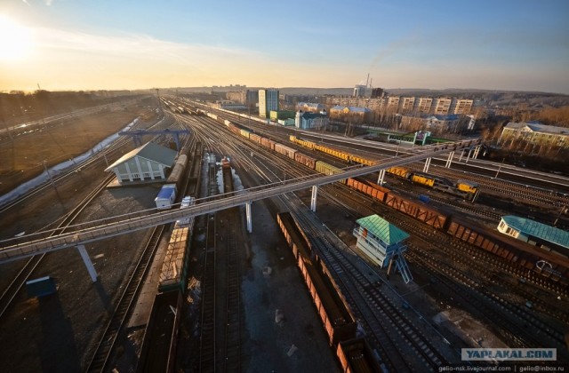 Железнодорожная станция Инская в Новосибирске