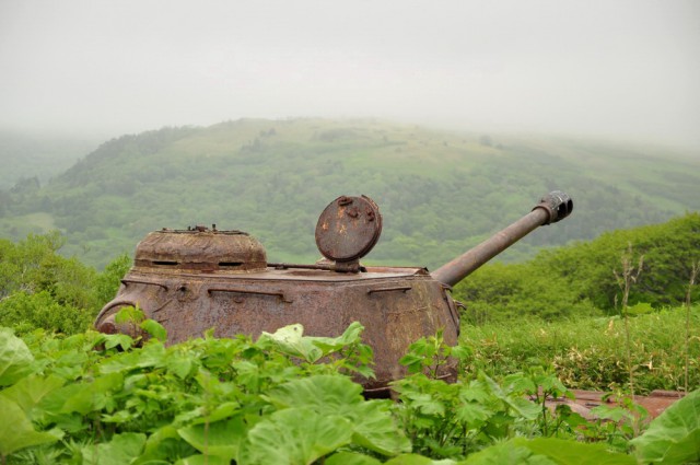 Танки острова Шикотан. Курилы, мыс «Край света»